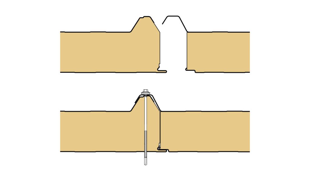 Sandwichpaneel – Ondarock 1001