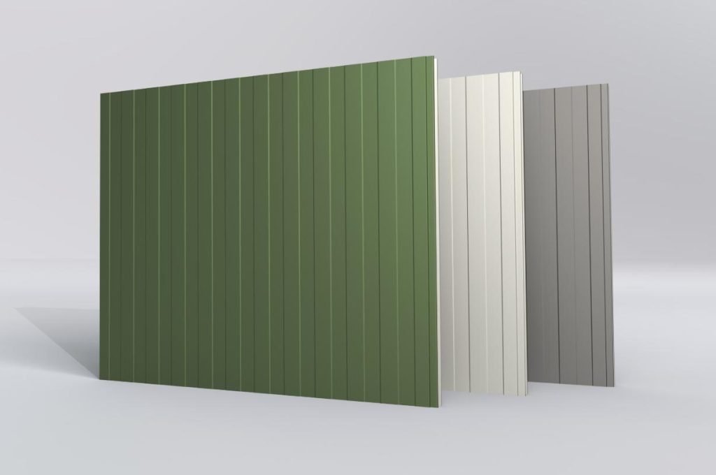 Sandwichpaneel – JI Vulcasteel Wall (Leicht Liniert)